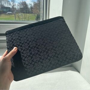Coach Tablet/Ipad Black Sleeve Case